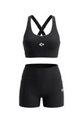 Sports Bra Cross + High-Waisted Pocket Shorts