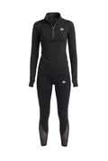 Performance Set Long-Sleeve ¼ -Zip Top + Silky Mesh Cooling Leggings